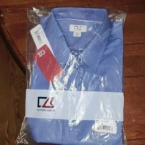 CUTTER and BUCK LONG SLEEVE DRESS BUTTON DOWN SHIRT